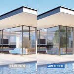 Film solaire pour double vitrage bon compromis - bleu clair - 152 cm x 0. 5 m - en rouleau - dimexact ...