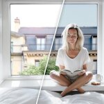 Film solaire pour double vitrage bon compromis - bronze clair - 75 cm x 0. 5 m - en rouleau - dimexact ...