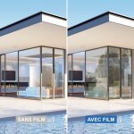 Film solaire pour double vitrage bon compromis - bronze clair - 75 cm x 0. 5 m - en rouleau - dimexact ...