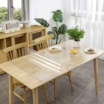 Film de table transparent avec bord biseaut� crystal 75 x 250 cm