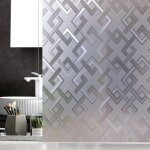 Film de verre dpoli statique pour salle de bain, fentre de salle de bain, film de protection de la ...