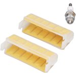 Filtre � air 2 pi�ces 1123 120 1613, pi�ces de trononneuse avec bougie d'allumage de remplacement pour ...