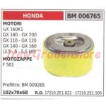 Filtre  air honda moteur gx 160k1 140 200 110 120 motoculteur f 501
