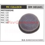Filtre � air mc culloch tron�onneuse mac 110 120 130 140 160 001601