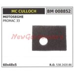 Filtre � air mc culloch tron�onneuse promac 33 008852