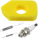 Filtre � air en mousse jaune avec 2pcs ressorts et bougie d'allumage lt7 kit de filtre � carburant stihl ...