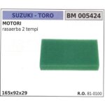 Filtre  air toro pour moteur de tondeuse 2 temps 005424