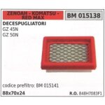 Filtre  air zenoah pour dbroussailleuse gz 45n gz 50n 015138