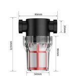 Filtre anti - sable pour pompe � eau, avec cartouche - diam�tre d'interface de 20 mm - csparkv