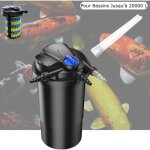 Le poisson qui jardine - filtre bassin de jardin sous pression, uv 18w + 1 ampoule uv de rechange , max ...