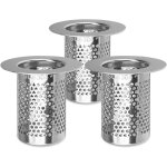 Filtre a cheveux douche, inoxydable filtre lavabo salle de bain, 5, 5 � 5cm bouchon lavabo filtre pour ...