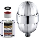 Filtre � douche 15 �tapes �liminer le chlore fluorure m�tal anti calcaire emp�che les cheveux et la peau ...