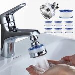 Filtre  eau robinet avec 6 lments filtrants en coton pp, universel filtre anti calcaire robinet , ...