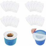 Filtre d'�cumoire de piscine, lot de 20 chaussettes d'�cumoire de piscine, pour r�cup�rer les feuilles ...