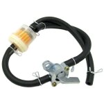 Filtre � essence de carburant de moto � quatre roues atv 50cc - 150cc et tuyau d'essence noir
