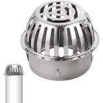 Filtres de goutti�re 100 mm en acier inoxydable 304 � le prot�ge - goutti�re emp�che les tuyaux de toit, ...