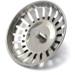 Filtre de remplacement en acier inoxydable, 1 pi�ce, 80mm, pour bassin d'eau de cuisine, �gouttoir d'�vier, ...
