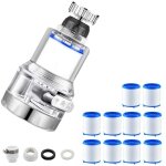 Filtre robinet, 360 rotatif filtre anti calcaire, filtre eau robinet, purificateur d'eau de robinet ...