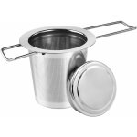 Fei yu - filtre  th et couvercle acier inoxydable, infuseur th et doubles poignes pour th en vrac, ...