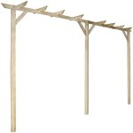 Fimei pergola de jardin 400 x 40 x 205 cm bois