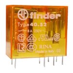 Mini relais finder 2 �changes 8a bobine 12vac alternatif 405280120000