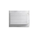 Finimetal - radiateur eau - chaude 1331w l. 1000mm h. 605mm 8 tubes double panneau h21 blanc avec ailettes ...