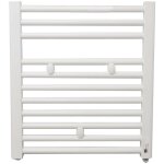 Finimetal - s�che serviette salle de bain eau chaude tahiti 257 w blanc 55 x 50 cm