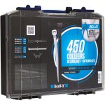 Finish - coffret de 450 colliers de c�blages polyamide, 100 embases et pince pour collier ct - 9 - cof ...