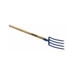 Fourche a becher standard a douille 4 dents triangulaires 30cm emmanc