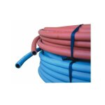 Tuyau soudure caoutchouc arm� bleu pour oxygene diam 10 x 16 mm 20 couronne de 20 m