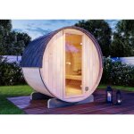 Finntherm sauna tonneau mini xs naturel , 42 mm Épaisseur de paroi 199 x 160 cm Finntherm sauna tonneau mini xs naturel , 42 mm Épaisseur de paroi 199 x 160 cm