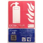Panneaux extincteur plexi classe ab avec qrcode de formation
