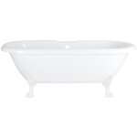 Firenze - baignoire �lot sur pieds pattes de lion blanc 178cm x 82. 5cm - hudson reed
