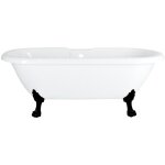 Hudson reed - firenze - baignoire lot sur pieds pattes de lion noir 178cm x 82. 5cm