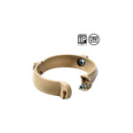 Collier bride pour tube de descente pvc Ø100 - sable first plast Collier bride pour tube de descente pvc Ø100 - sable first plast