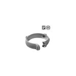 First plast - collier bride pour tube de descente pvc �80 - aspect zinc