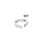 First plast - collier bride pour tube de descente pvc Ø80 - blanc First plast - collier bride pour tube de descente pvc Ø80 - blanc