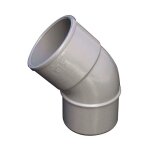 First plast - coude 45° mâle femelle Ø50 gris First plast - coude 45° mâle femelle Ø50 gris