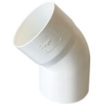 First plast - coude mle femelle 100  45 ep 2, 2 mm blanc