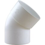 First plast - coude mâle femelle Ø100 à 45° ep 2, 2 mm blanc First plast - coude mâle femelle Ø100 à 45° ep 2, 2 mm blanc