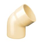 First plast - coude m�le femelle �100 � 45� ep 2, 2 mm sable