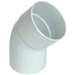 First plast - coude pvc 45� m�le femelle pour tube �80 - blanc