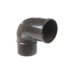 First plast - coude pvc 8730 mle femelle pour tube de descente 50 - marron