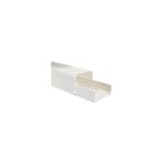 First plast - goulotte pvc 90x65 clipsage base longueur 2, 00ml - blanc