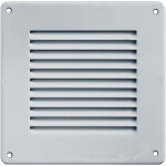 Grille ventilation métal 140x140mm - couleur inox Grille ventilation métal 140x140mm - couleur inox