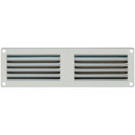 Grille ventilation m�tal 200x60mm - couleur inox