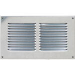 Grille ventilation mtal 240x140mm - couleur inox