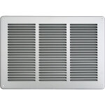 First plast - grille ventilation m�tal 340x240mm avec moustiquaire - couleur inox