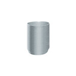 First plast - manchon pvc pour tube de descente �80 - aspect zinc