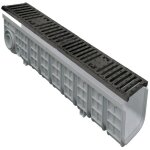 First plast - pack caniveau pp 130x1000 + grille fonte c250 - profondeur 200mm First plast - pack caniveau pp 130x1000 + grille fonte c250 - profondeur 200mm